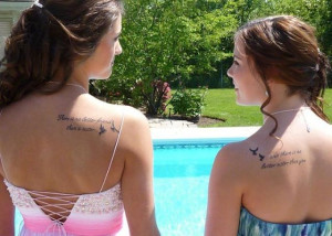 Twin Sister Tattoo Quotes Sister tattoo 