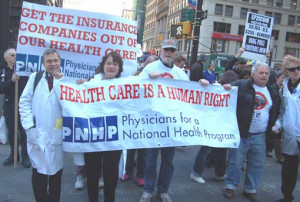 ... Health Program (PNHP) marchers supporting health care as a human right