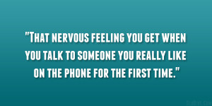 feeling nervous quotes