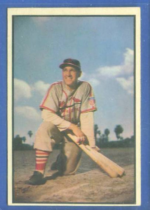 1953 Bowman Color 81 Enos Slaughter Cardinals Baseball cards value