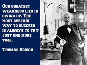 Quote Wednesday: Edison