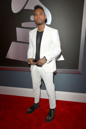 Miguel Jontel Pimentel arrives at the 55th Annual Grammy Awards at the ...