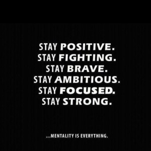 Mentality is everything