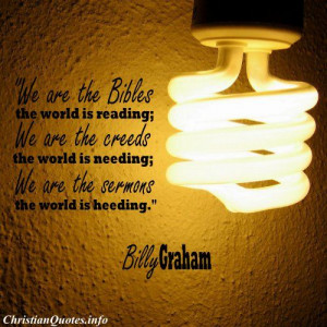 Billy Graham Christian Quote - The Word