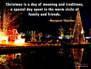 ... river, Christmas quote with Christmas trees and Christmas decorations