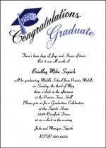 Graduation Announcement Invitation for 8th Grade, Middle School, and ...
