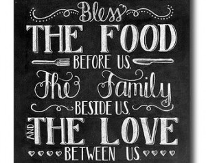 bless the food before us sign free printable - Google Search Dining ...