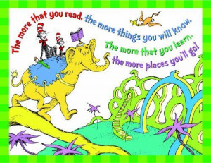 Dr. Seuss: The More You Read Poster