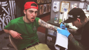 cute mac miller tattoo