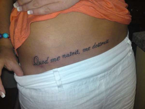 Latin Quote tattoo - Rate My ) latin quotes