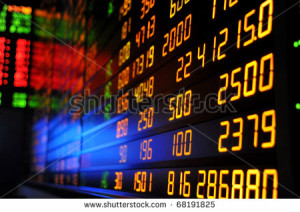 Display of Stock market quotes