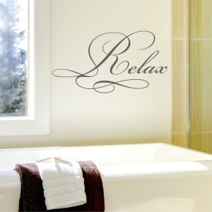 Relax Elegant Wall Quotes™ Decal