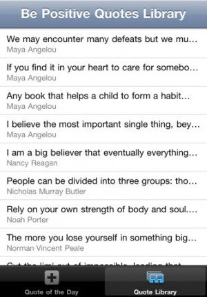 Download Be Positive Quotes iPhone iPad iOS