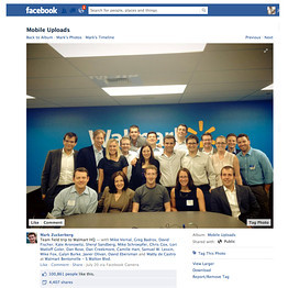 Several members of Facebook's Wal-Mart team visited the retailer's ...