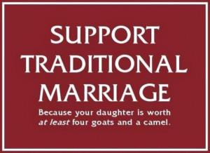 Funny Support Traditional Marriage Picture - Because your daughter is ...