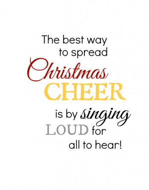 Spread-Christmas-Cheer-quote | theidearoom.net