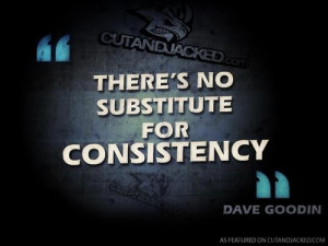 As hard as it may be, consistency is a key factor to success.