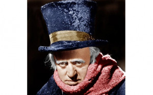 Alastair Sim as Scrooge in the 1951 film of A Christmas Carol