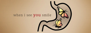 Download When i see your smile - Facebook cover with quote