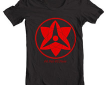 Sasuke Mangekyo Sharingan Naruto Manga Anime Women Tshirt