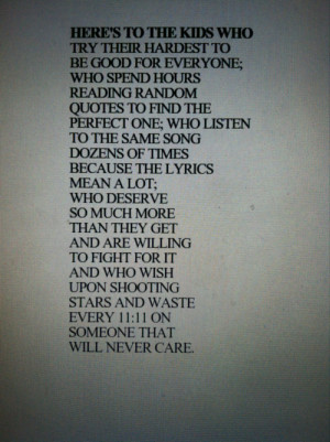 here 39 s to the kids who on Tumblr