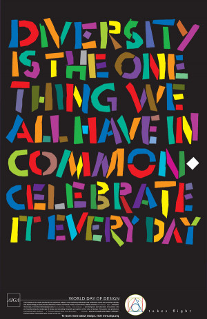 Diversity Poster for the World Day of Design AIGA