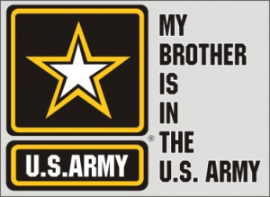 My Brother is in the Army Sticker