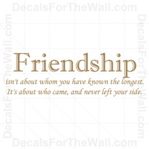 Friendship-isnt-About-Wall-Decal-Vinyl-Art-Sticker-Quote-Decoration ...