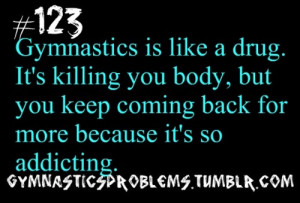 You know when you're a gymnast when...