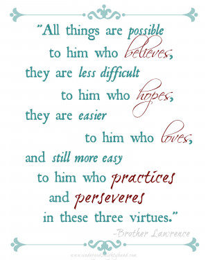 What Grace Brings - plus a free Brother Lawrence quote printable via ...