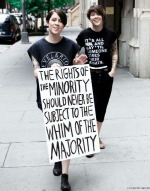 The rights of the minority should never be subject to the whim of the ...