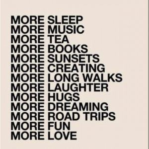 More of all the good...