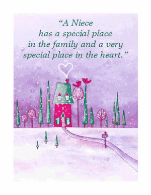 printable card special niece cover verse a niece has a special place ...