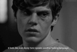 american horror story quote life depression black and white gif
