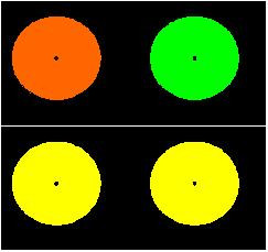 One more example - Stare at the two colored circles on the top row for ...