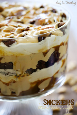 Snickers Brownie Trifle...