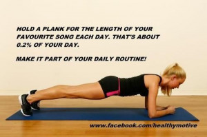 Planking workout