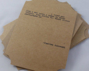 ... Day Love Poems Collection -- Quote Cards -- Five Hand-Made