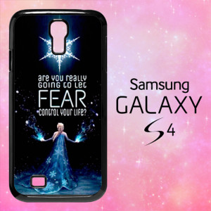 ER1293 Elsa Frozen Quotes Samsung Galaxy S4 Case