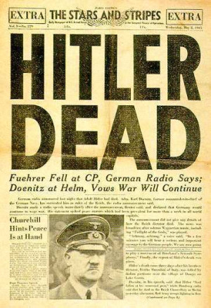 History WW2 Newspaper Cover 1945