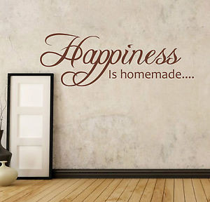 HAPPINESS-is-homemade-Wall-quote-DECAL-sticker-KITCHEN-WQ25