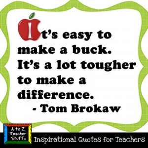 Teachers make a difference!