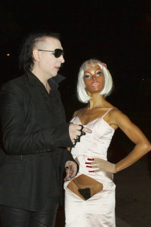 Marilyn Manson and China Chow by cristina