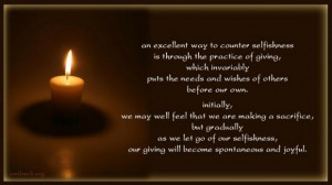 Selfishness quotes sacrifice quotes buddhist sayings