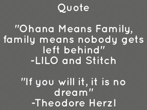 Ohana Means Family Quote Quote 