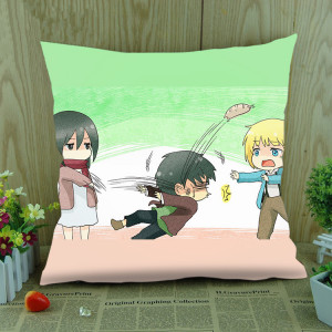 Home Pillow & Bolster Funny Pillow Attack on Titan Cute Cartoon Pillow ...