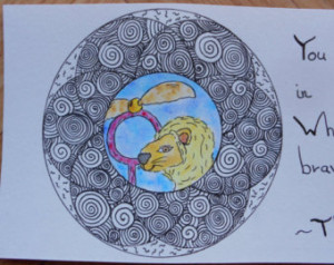 ... - Sorting Hat quote - Harry Potter art - Mandala ink drawing