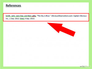 website in text citation of web documents using mla style