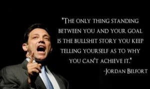 Quote from the real wolf of wall street…. .. misguided ambition will ...