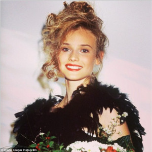 ... Diane Kruger shares 'awkward' throwback photo from when she was age 15